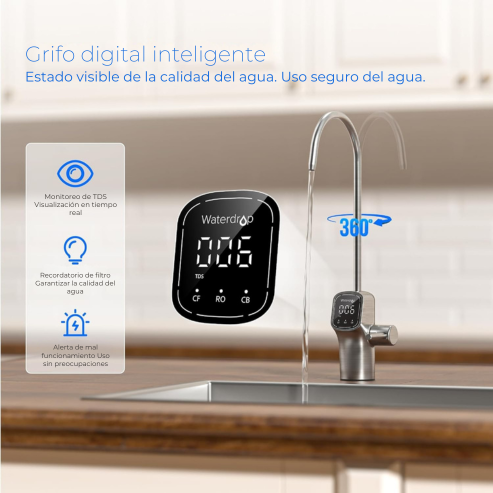 Sistema de Ósmosis Inversa G3P800 Waterdrop