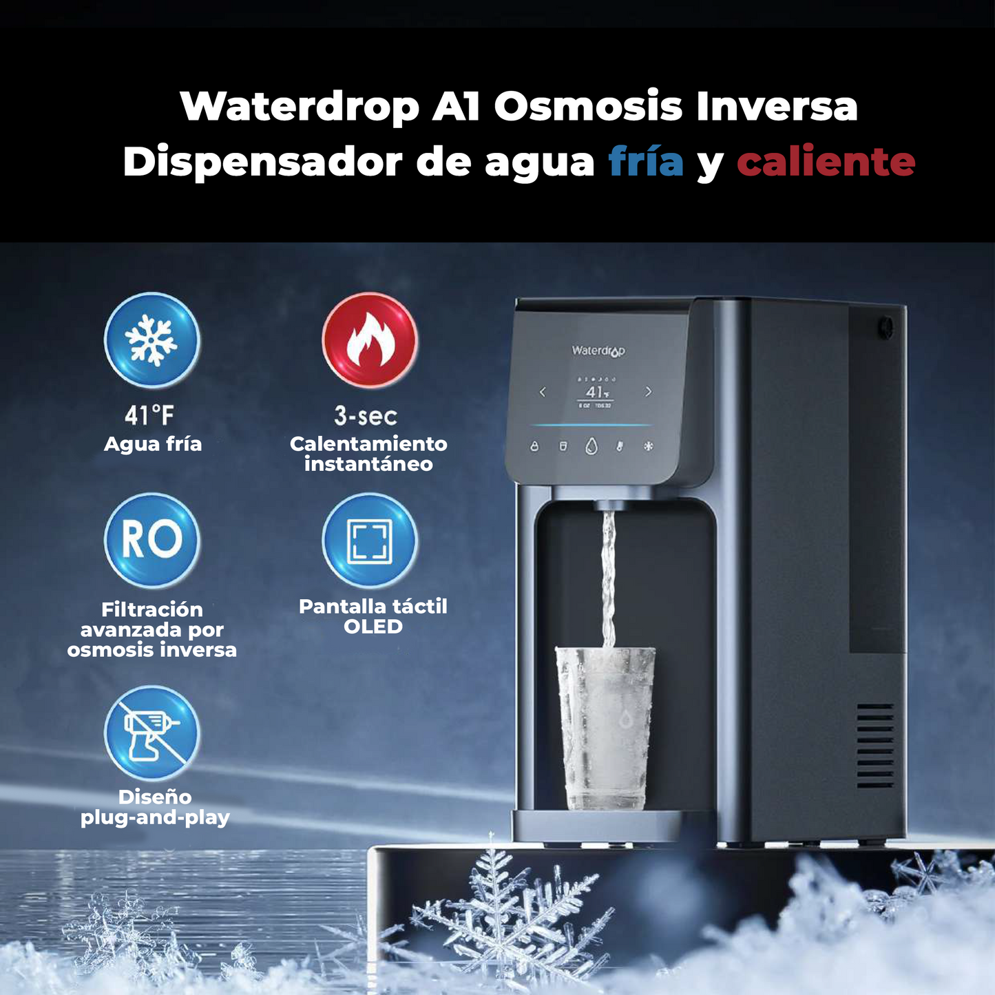 Dispensador A1 Agua Fría y Caliente MetzilStore
